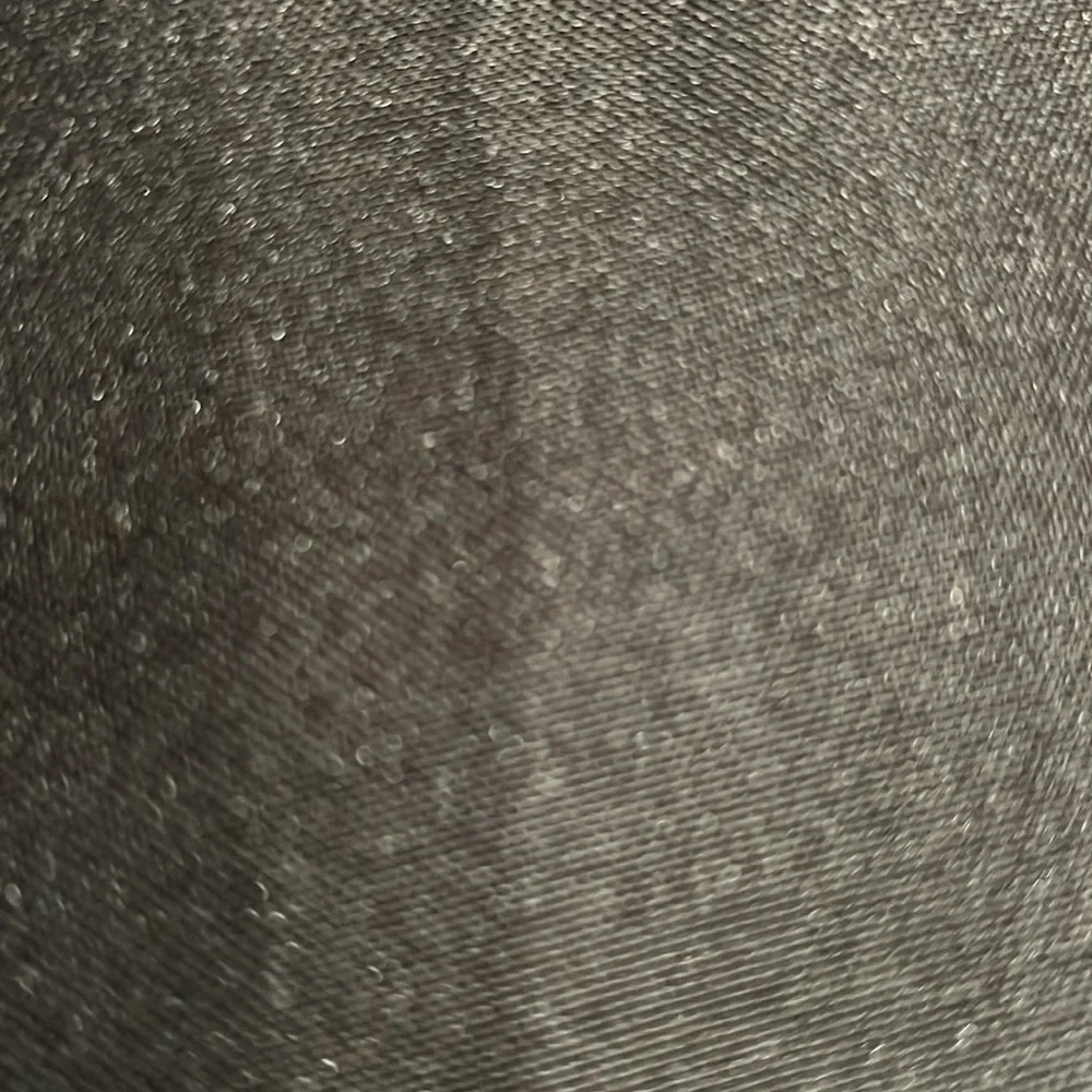 Black cloth table covering 60 by 120